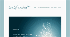 Desktop Screenshot of livelifeunafraid.com